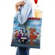 thumbnail image 4 of The Rocky and Bullwinkle Show Bolso de tela con estampado de lienzo para mujer, bolsa de compras reutilizable y estética, con cremallera interior, regalo para mujer, 35 × 40 cm., 4 of 6