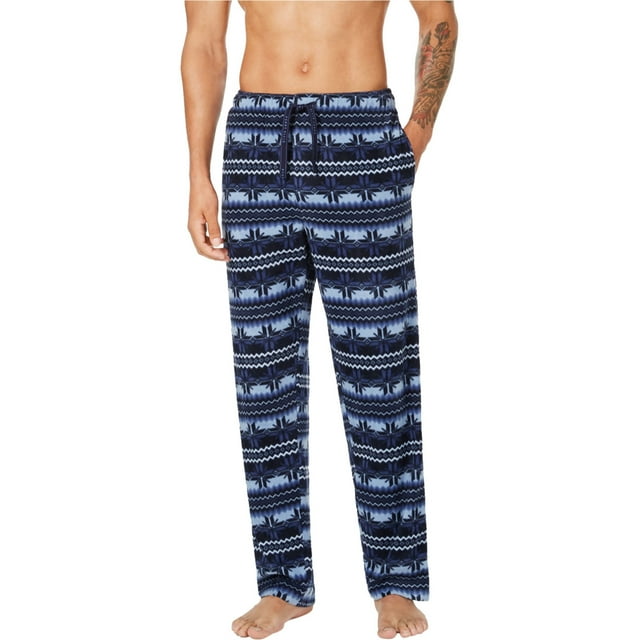 Pantalones de pijama para hombre Perry Ellis Lounge Pants Azul Mediano