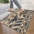 thumbnail image 4 of Black Outdoor Rug 17x30in, Boho Linen Quick Absorbent Rug Moroccan Front Door Mat,3D Print Area Rug Throw Carpet for Layered Porch Entryway Kitchen,Front Door Decor, 4 of 6