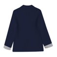 thumbnail image 6 of GILIGEGE Two Piece Sets for Women Women's Spring Solid Color with Pockets Color Blocked Cuffs Wide Leg Pants Loose Casual Pants Suit Set Navy Xxl, 6 of 9