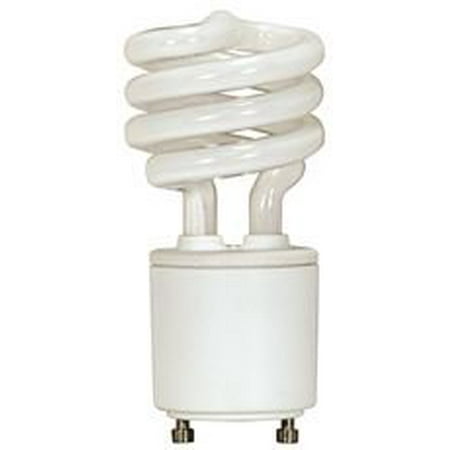Satco Compact - SATCO SPIRAL COMPACT FLUORESCENT LAMP , 13 WATT, 2700K, 82 CRI, GU24, 120 VOLT