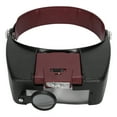 thumbnail image 2 of Head Mount Magnifier, Glasses Magnifier Sliding Switch Ergonomic Shape High Brightness  for Repairing for Reading Red,Gray, 2 of 8