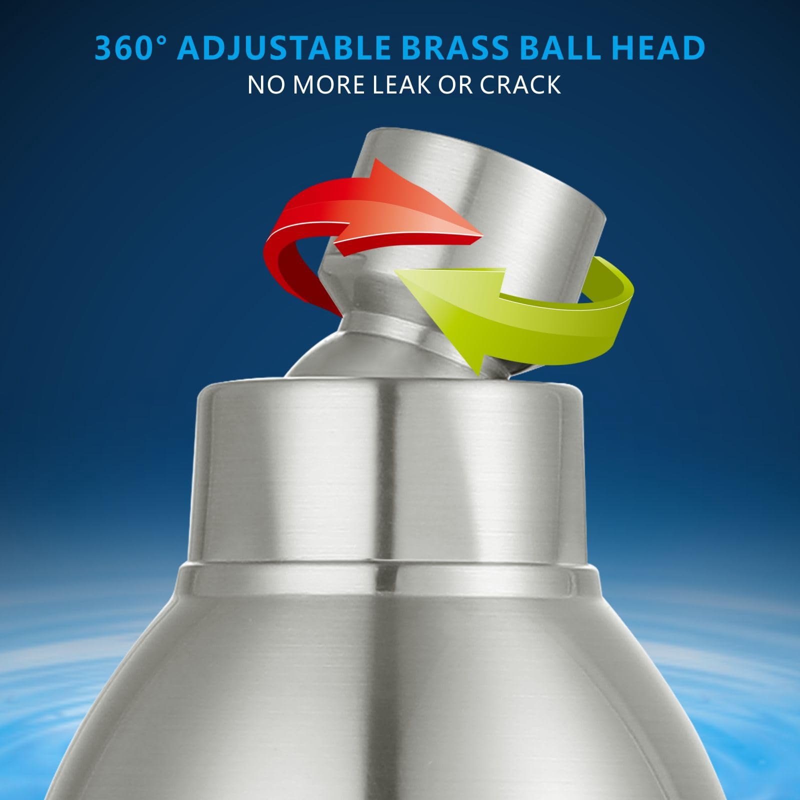 High Pressure Shower Head - Powerful Bathroom Pressure Boosting Showerhead - Perfect Universal Replacement for Rain Shower Heads