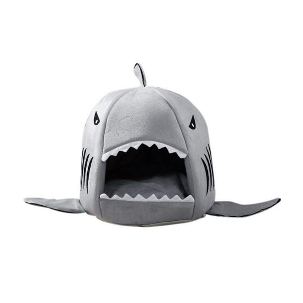 Dog Or Cat Bed Tent Bed For Pets Shark Pet House Cozy Winter Necessity Walmart Com Walmart Com