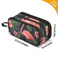 thumbnail image 4 of FORMRS Pencil Case with 3 Compartments Zipper Pouch, Elementary School Level and up, Red Flamingo Pattern, 4 of 8