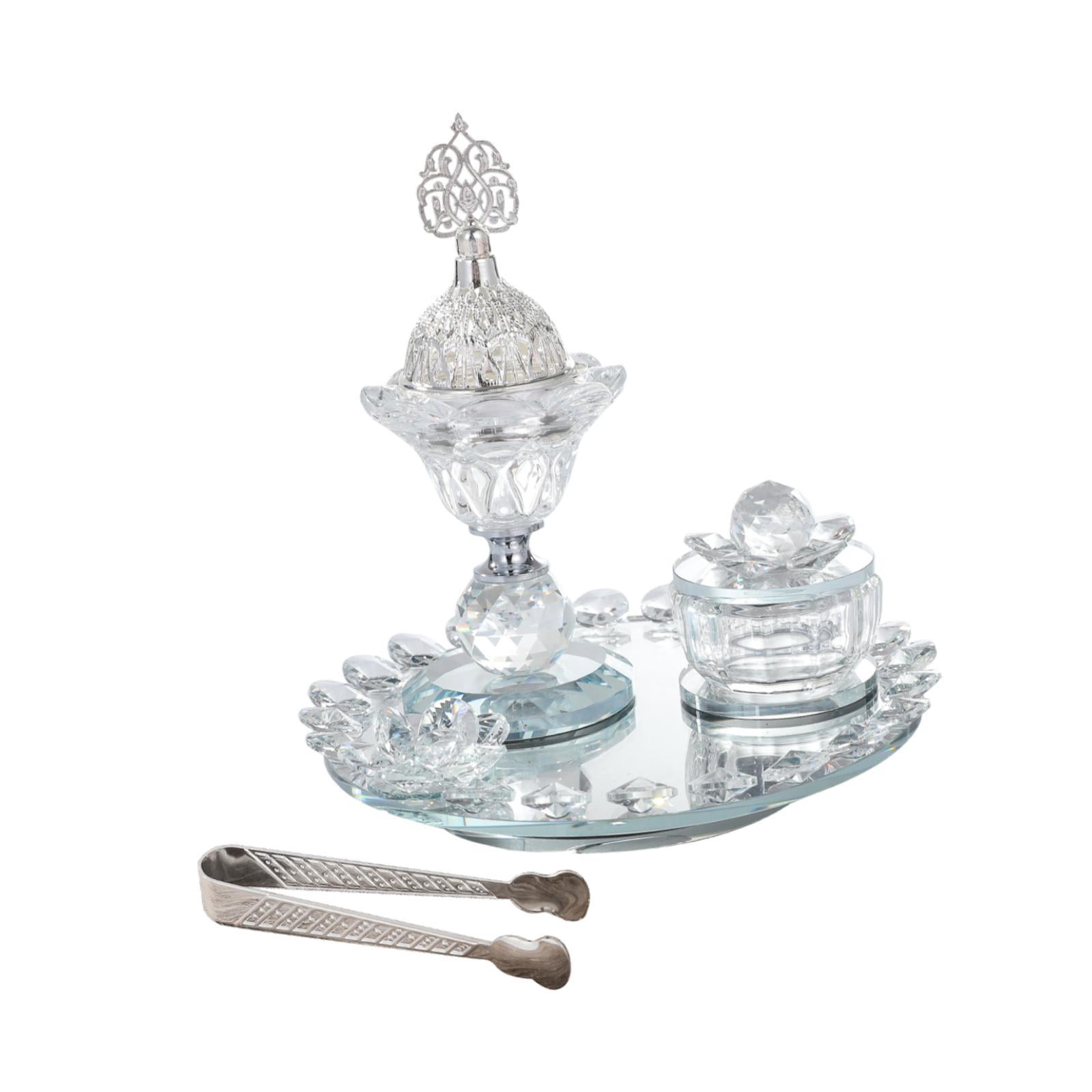 WLPZXP Glass Incense Burner Set Arabian Incense Burner Holder for Home Bedroom Yoga