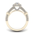 thumbnail image 3 of 1 3/8Ct TDW Diamond 14k Yellow Gold Halo Engagement Ring, 3 of 4