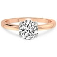 thumbnail image 5 of IGI Certified 3 Carat Round Shape Lab Grown Diamond Engagement Ring | 14K Rose Gold |Lyla Hidden Accents SolitaireLab Diamond Ring | FG-VS1-VS2 Quality Friendly Diamonds, 5 of 7
