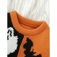 thumbnail image 7 of FEORJGP Little Boys Girls Halloween Christmas Sweaters 6M 9M 12M 18M 2T 3T Toddler Baby Long Sleeve Knitted Pullovers Pumpkin/Contrast Color Crew NeckCozy Warm Casual Clothes for Fall Winter, 7 of 7