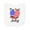AA-White, variant on Inktastic My First Fourth of July American Flag Heart Newborn Bib
