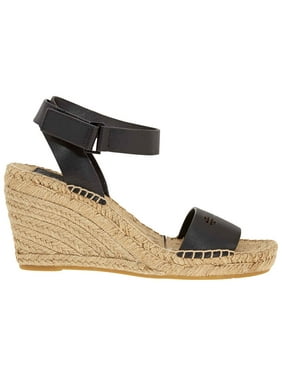 Ladies Wedge Espadrille Black Bima 90mm Espadrilles