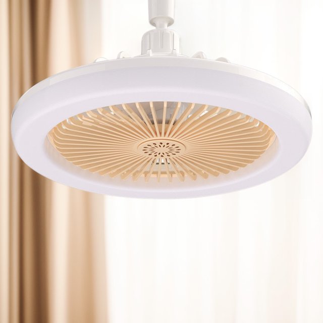 Aromaterapia Ventilador de techo silencioso con luz remota LED Control remoto Ventilador de techo pequeño para el dormitorio de la cocina Sótano de comedor de comedor
