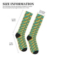 thumbnail image 2 of Lsque Hot Dogs 8 Pattern Sport Compression Socks for Men & Women 15-20 mmHg Knee High Nurse Pregnant Running Medical and Travel Athletic, 2 of 6