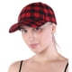 thumbnail image 4 of Moda hombres mujeres gorra de béisbol a cuadros visera sombrero ajustable deportes al aire libre sombrero para el sol, 4 of 5