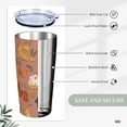 thumbnail image 3 of Chicken Tumbler Rooster Theme Stainless Steel Insulated Tumblers with Lid and Straw Reusable Cute Hen Coffee Travel Mug Tea Drinking Water Wine Cups Birthday Gifts for Women 20 Oz, 3 of 6