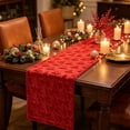 thumbnail image 5 of 72x13Inch Sequined Glitter Tablecloth,Christmas Party Iridescence Shining Table Cloth, Fabric Spark Decor For Birthday Holiday Christmas Party Decoration (Red), 5 of 8