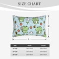 thumbnail image 6 of Bixox Cute Floral Frog Printed Pillow Protector,Super Soft Ideal for Home,Guests,Rentals - 14"x20", 6 of 8