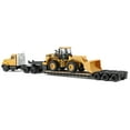 thumbnail image 4 of Diecast Masters | 1:87 Scale Cat CT681 Day Cab Tractor with Lowboy Trailer and Cat 950G Wheel Loader | Model 84418, 4 of 7