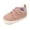 Pink, variant on Otqutp Baby Simple Sneakers Spring and Autumn Children Toddler Shoes Boys and Girls Flat Bottom Non Slip Lightweight Double Hook Loop Solid Color