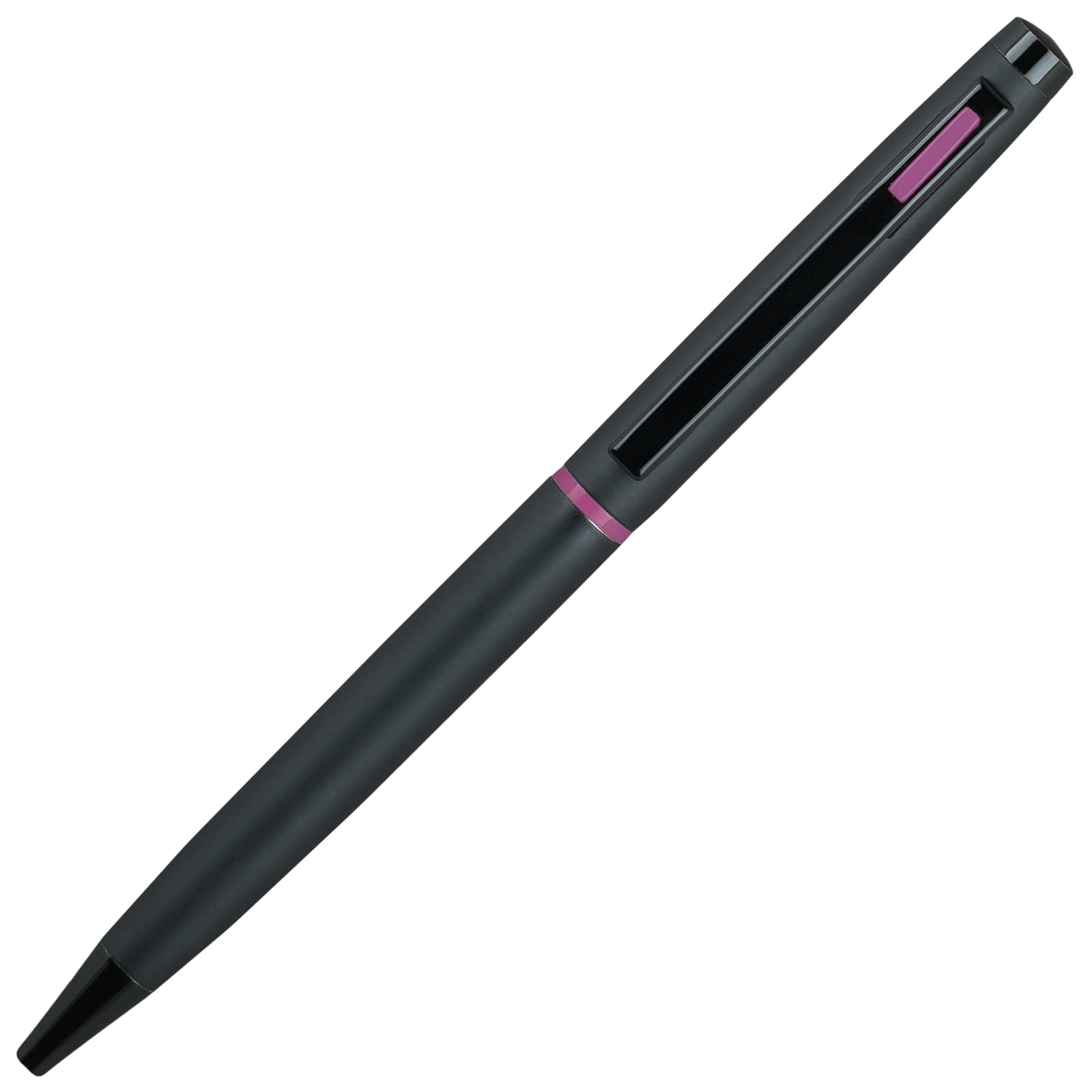 4G Ball Pen - Matt Black with Purple Accents with Single Gift Box Rosewood