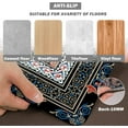 thumbnail image 5 of Boho Kitchen Rug Anti Fatigue Mats for Kitchen Floor Kitchen Rugs Bohemia Paisley Style Memory Foam Kitchen Mat Cushioned PVC Leather Kitchen Rug Set, 17.3x28+17.3x47 inchs, 5 of 6