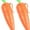 Orange 2PC, variant on Yippzo Carrot Recorder Toy Ballpoint Pen Writing Tool with Playback Feature Zoo To-pia Pen for Learning