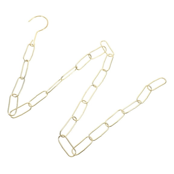 Masteelf Heavy Duty Iron Clothes Hanging Chain with Hooks, Decorative Garment Chain for Retail Display and Home Use