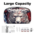 thumbnail image 3 of American Flag Hard Drive and Cord Storage Organizer PC Case, Waterproof Oxford Cloth Electronic Organizer Travel Case, Outdoor Small Storage Box, 5.9x9.44x3.14 in., 3 of 6