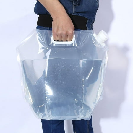 10l Water - HURRISE 10L Folding Collapsible Water Container Bucket Storage Lifting Bag for Outdoor Camping Hiking,Portable Water Bag,Water Carrier