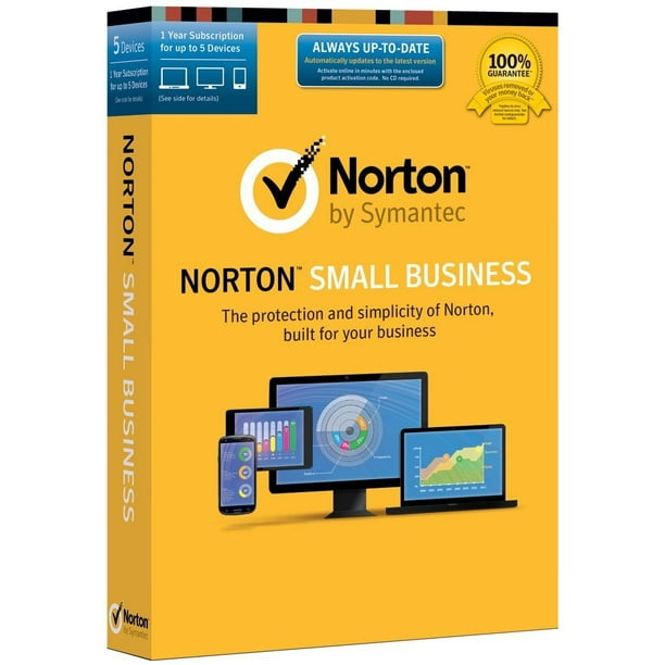Symantec Norton Small Business - 5 Appareils Protège les Données sur Tous les Appareils
