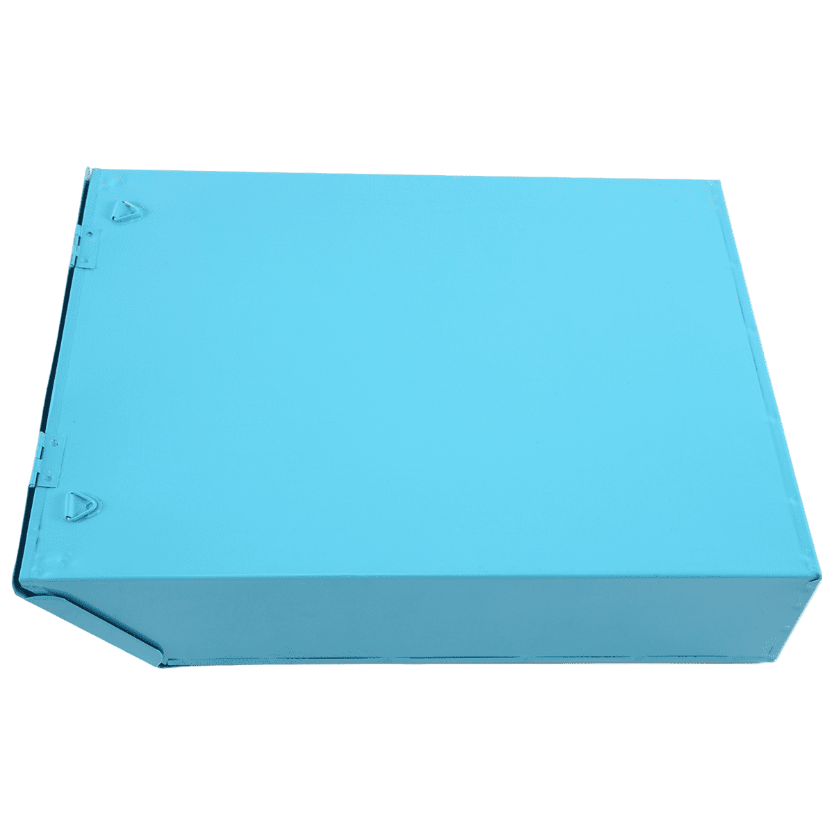 Wall-Mounted Mailbox Lockable Mailbox Wall Collection Box Farmhouse Mailbox with Key Suitable for Home Office Blue