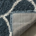 thumbnail image 6 of SAFAVIEH Hudson Arline Geometric Shag Area Rug, Slate Blue/Ivory, 8' x 10', 6 of 7