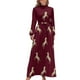 thumbnail image 2 of Vestido largo Gold Horse, vestido para mujer, vestidos largos de verano para mujer, 2 of 5