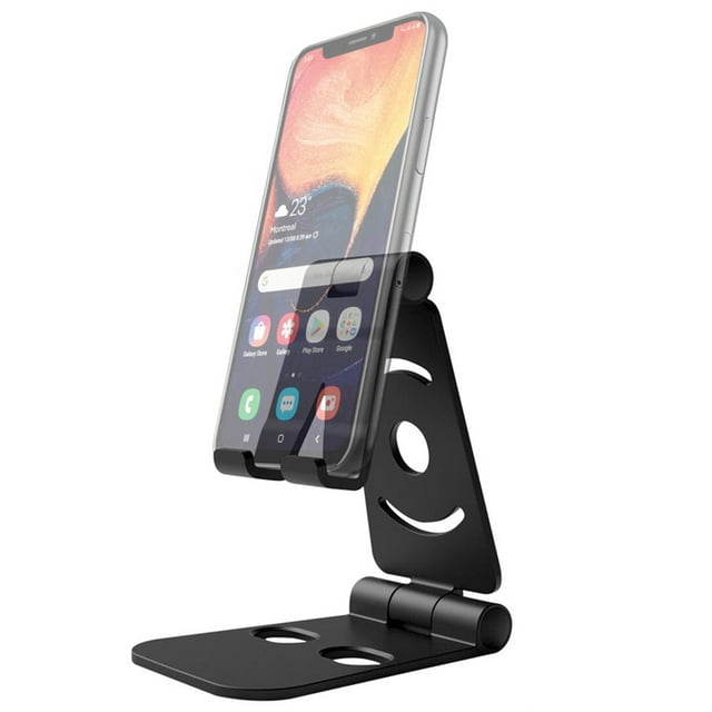 Elink - Universal Phone or Tablet Holder, Foldable and Swivel, Black