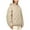 #0029-Beige, variant on Uootdi Winter Clothing for Women Zip Up Quilted Hooded Jackets for Women Thick Warm Puffer Padded Long Sleeve Outerwear