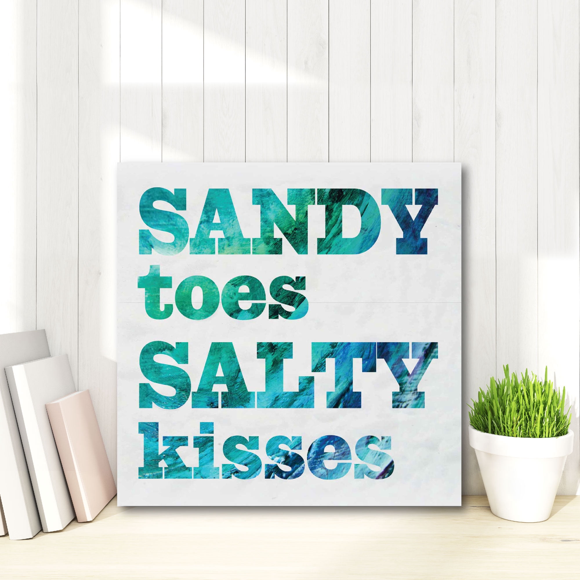Sandy Toes Gallery-Wrapped Canvas Wall Art, 16x16
