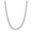 thumbnail image 2 of Fabric Metal Curb Chain Necklace, 2 of 3