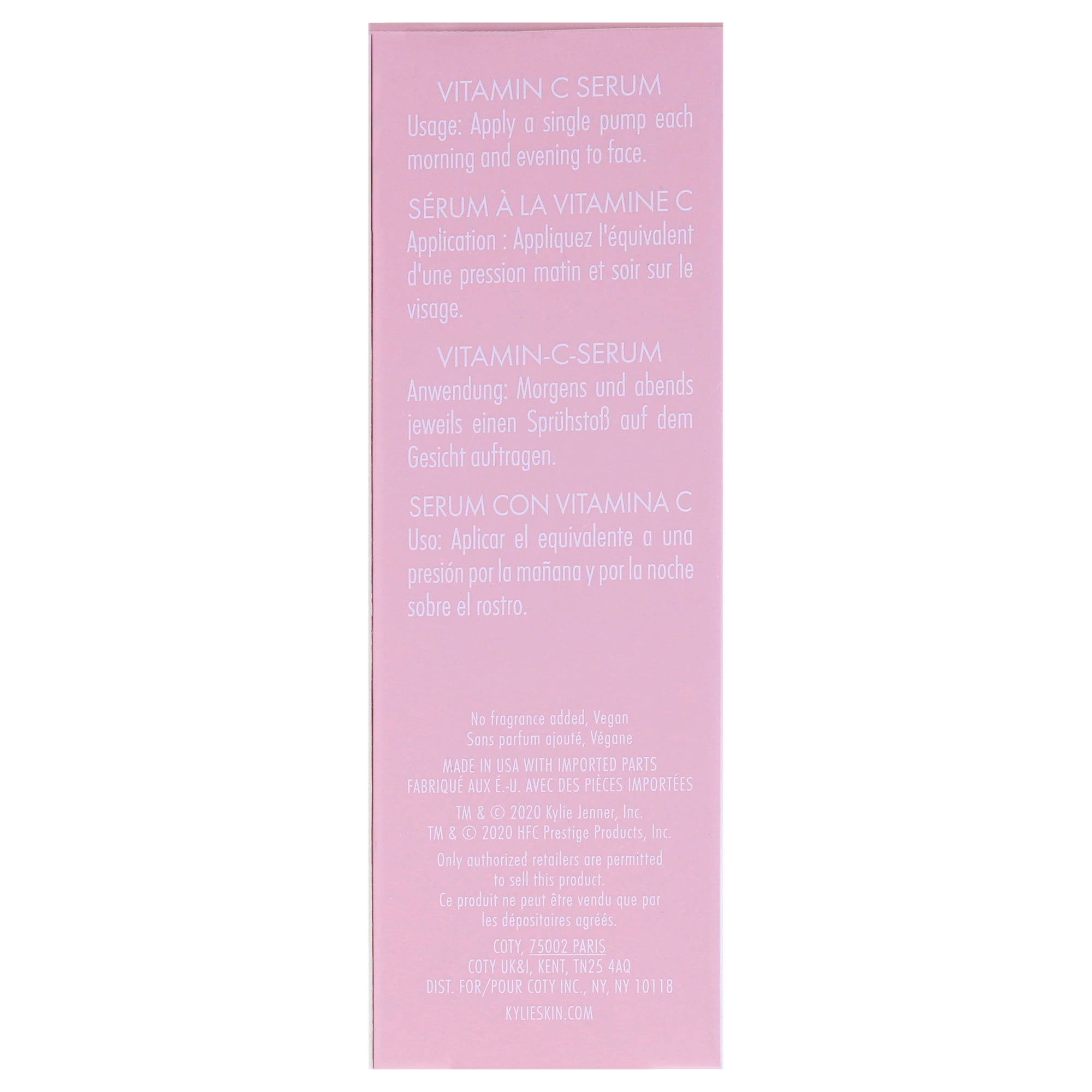 Kylie Cosmetics Vitamin C Serum , 0.67 oz Serum
