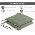 thumbnail image 3 of Vargottam Set of 2 Comfortable Chair Pads Seat Cushion with Full-Length Ties for Non-Slip Support Polyester Filling for Dining | Office | Kitchen Reduces Pressure & Washable, 3 of 9