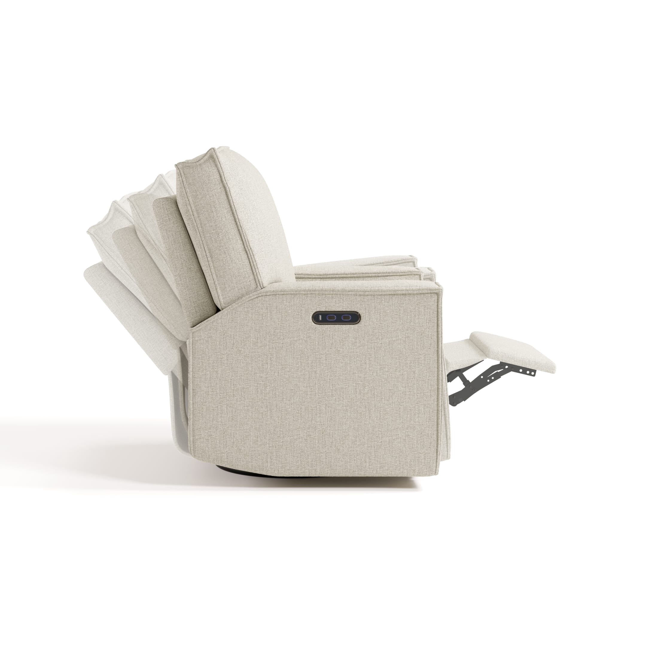 Storkcraft Texas Nursery Power Recliner Swivel Glider - Dune Basketweave