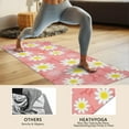 thumbnail image 4 of Pink Daisy Flower Yellow Centers Pattern Hot Yoga Mat Towel Non Slip for Hot Yoga - Quick-Drying Yoga Mat Cover with 4 Corner Pockets with Travel Bag - Hot Yoga Towel Non Slip 70"x26", 4 of 6