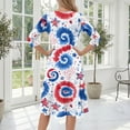 thumbnail image 7 of BOMYJESK Women's 250th Anniversary USA Flag Floral Maxi Dresses Patriotic American Flag Boho Independence Day Summer Dresses 4th Of July Beach Long Dresses Casual Resort Wear White L, 7 of 7