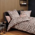 thumbnail image 4 of Janine Juego de cama de 2 piezas - MODERN ART S, satén Mako, algodón mercerizado, estampado leopardo Marrón 135x200cm, 4 of 4