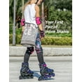 thumbnail image 5 of 2PM SPORTS Vinal Girls Adjustable Inline Skates with Light up Wheels Beginner Skates Fun Illuminating Roller Skates for Kids Boys and Ladies - Purple X-Large(7M/8W-10M/11W US), 5 of 13