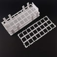 thumbnail image 3 of 4Pcs Plastic Test Tube Rack 24 Holes Lab Test Tube Rack Holder for 25mm Test Tubes, Detachable, White, 3 of 4