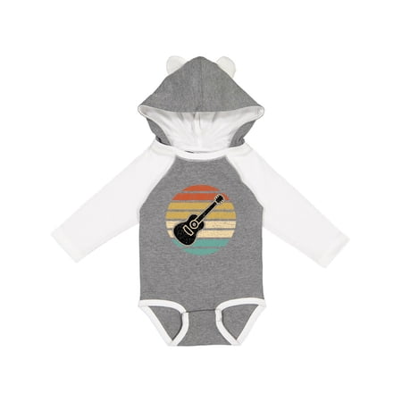 Inktastic Guitar Music for Guitarist Musician Boys or Girls Long Sleeve Baby Bodysuit