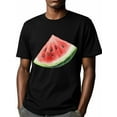 thumbnail image 6 of Watermelon Men's T Shirts T-Shirt for Men Crew Neck Tees Cotton Tops, Black, S, 6 of 7