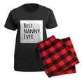 thumbnail image 5 of CafePress - Best Nanny Ever Pajamas - Women's Short Sleeve Print T-Shirt and Pants Dark Cotton Pajama Set, 5 of 7
