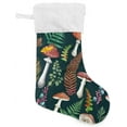 thumbnail image 2 of SKYSONIC Mushroom Christmas Stocking Personalized Large Candy Stocking Hanging Gift Xmas Stockings Decoration for Family Holiday Party Ornaments Decor Fireplace, 2 of 7