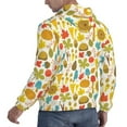 thumbnail image 6 of Lsque Forest Mushrooms Pattern Casual Men's Hoodie,Hooded Sweatshirt with Kangaroo Pocket,Pullover Hoodie-Large, 6 of 7
